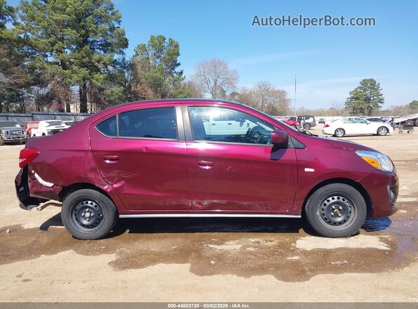 ML32F3FJ3KHF16887 2019 MITSUBISHI MIRAGE G4 Темно-бордовый Вид задней части салона