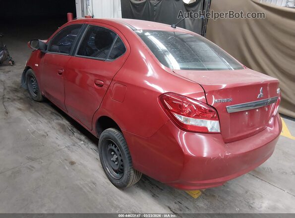 ML32F3FJ5HHF04961 2017 MITSUBISHI MIRAGE G4 Красный Задняя левая четверть