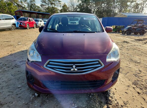 ML32F3FJ5KHF02165 2019 MITSUBISHI MIRAGE Бордовый Вид спереди
