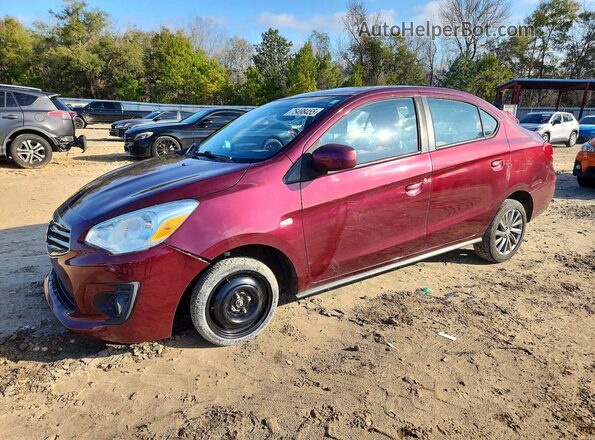 ML32F3FJ5KHF02165 2019 MITSUBISHI MIRAGE Бордовый Передняя левая четверть