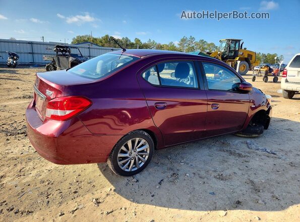 ML32F3FJ5KHF02165 2019 MITSUBISHI MIRAGE Бордовый Задняя правая четверть