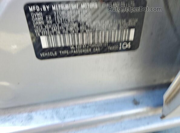 ML32F3FJ7HH003101 2017 MITSUBISHI MIRAGE Silver Widok naklejki z numerem VIN