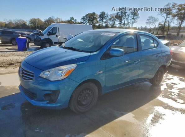 ML32F3FJ7HHF14763 2017 MITSUBISHI MIRAGE Blue Vista tres cuartos delantera izquierda