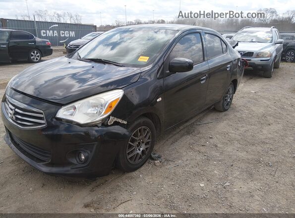 ML32F3FJ7HHF20143 2017 MITSUBISHI MIRAGE G4 Black წინა მარცხენა ხედი სამი მეოთხედიდან