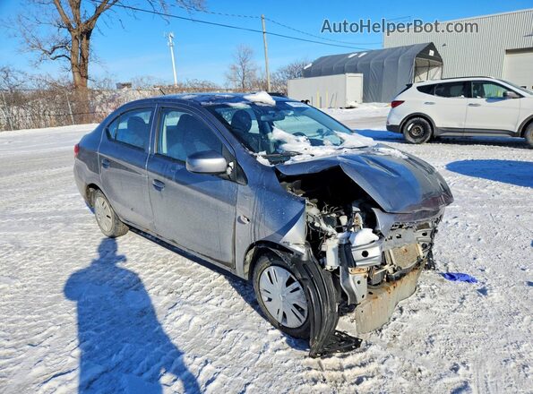 ML32F3FJ7JHF01307 2018 MITSUBISHI MIRAGE Silver Delantero derecho