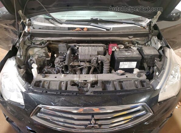ML32F3FJ7JHF15370 2018 MITSUBISHI MIRAGE Черный Вид задней части салона