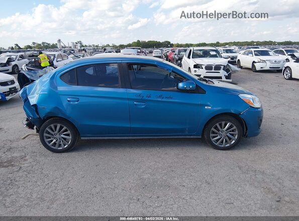 ML32F3FJ7KHF07772 2019 MITSUBISHI MIRAGE G4 Blue Vista interior trasera