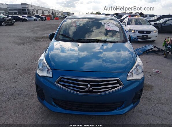 ML32F3FJ7KHF07772 2019 MITSUBISHI MIRAGE G4 Blue Vista del cuadro de instrumentos