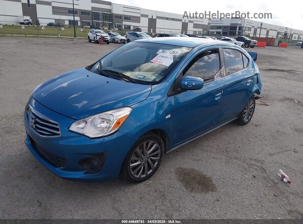 ML32F3FJ7KHF07772 2019 MITSUBISHI MIRAGE G4 Blue Vista tres cuartos delantera izquierda