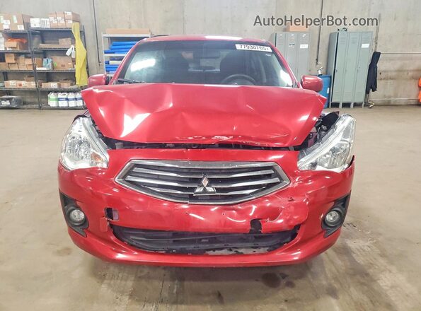 ML32F3FJ9HHF11993 2017 MITSUBISHI MIRAGE Красный Вид спереди