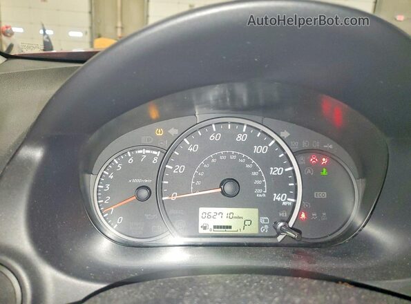 ML32F3FJ9HHF11993 2017 MITSUBISHI MIRAGE Красный Вид щитка приборов