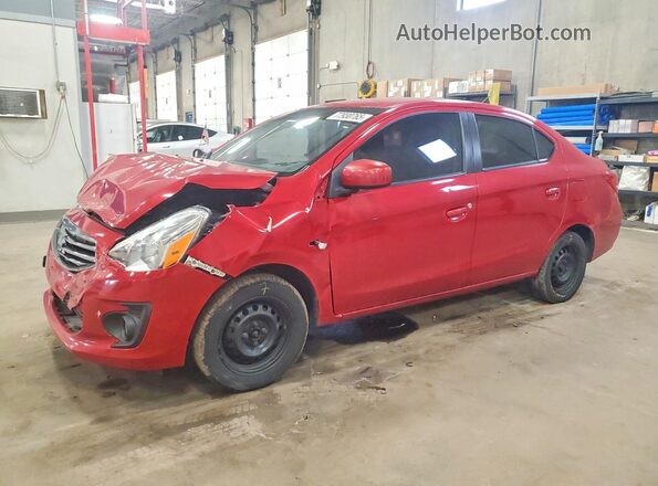 ML32F3FJ9HHF11993 2017 MITSUBISHI MIRAGE Красный Передняя левая четверть