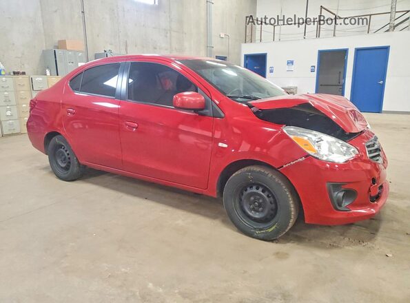 ML32F3FJ9HHF11993 2017 MITSUBISHI MIRAGE Красный Передняя правая четверть