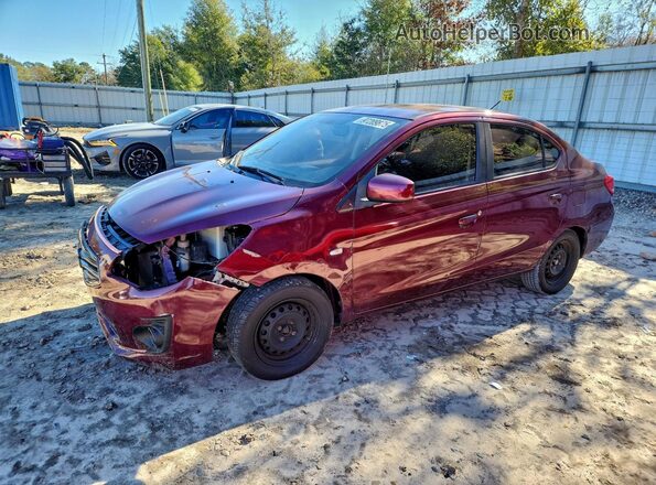 ML32F3FJ9HHF15879 2017 MITSUBISHI MIRAGE Темно-бордовый Передняя левая четверть