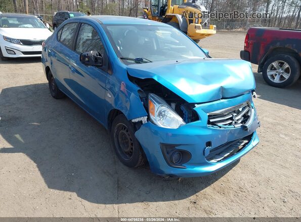 ML32F3FJXHHF10979 2017 MITSUBISHI MIRAGE G4 Blue Przód prawy