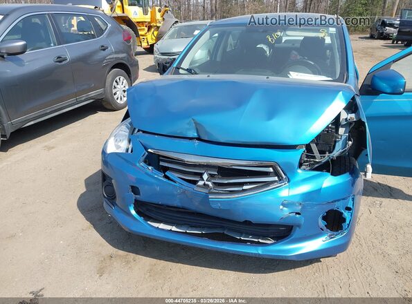 ML32F3FJXHHF10979 2017 MITSUBISHI MIRAGE G4 Blue Widok z przodu