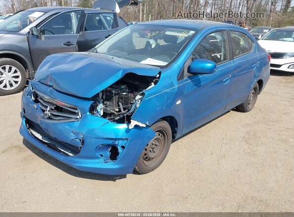 ML32F3FJXHHF10979 2017 MITSUBISHI MIRAGE G4 Blue Przód lewy