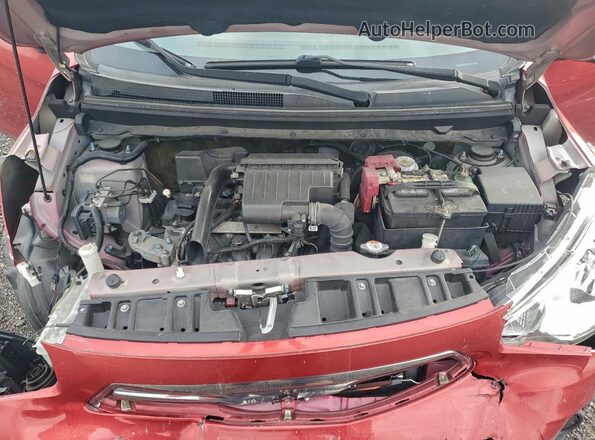 ML32F3FJXKHF11170 2019 MITSUBISHI MIRAGE Red Vista interior trasera