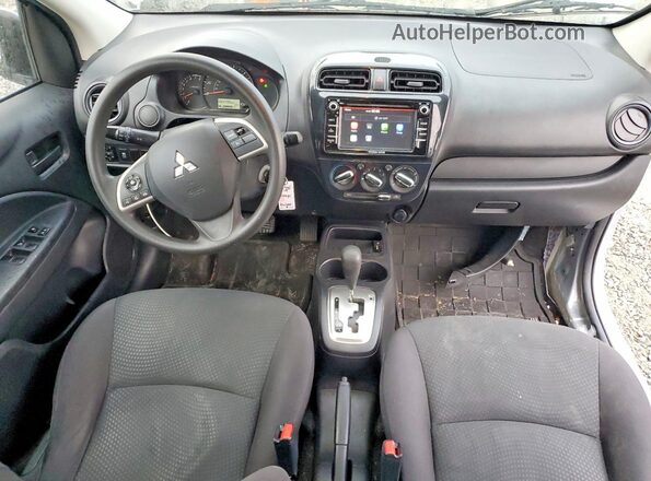 ML32F3FJXKHF14618 2019 MITSUBISHI MIRAGE Silver Առջևի վահանակի տեսք