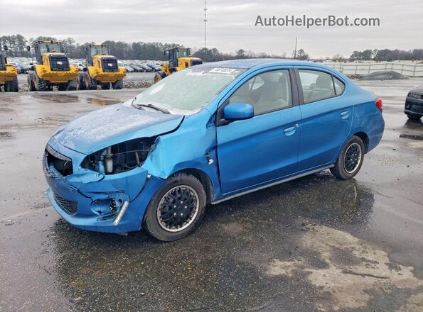ML32F3FJXLHF00753 2020 MITSUBISHI MIRAGE Синий Передняя левая четверть