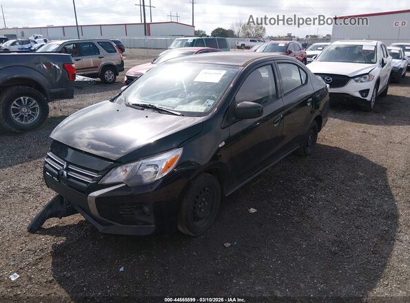 ML32FUFJ3NHF07892 2022 MITSUBISHI MIRAGE G4 Black Vista tres cuartos delantera izquierda