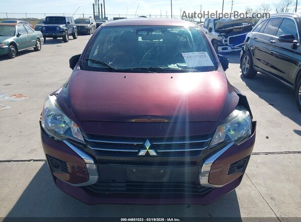 ML32FUFJ8MHF01469 2021 MITSUBISHI MIRAGE G4 Burgundy Widok zestawu wskaźników