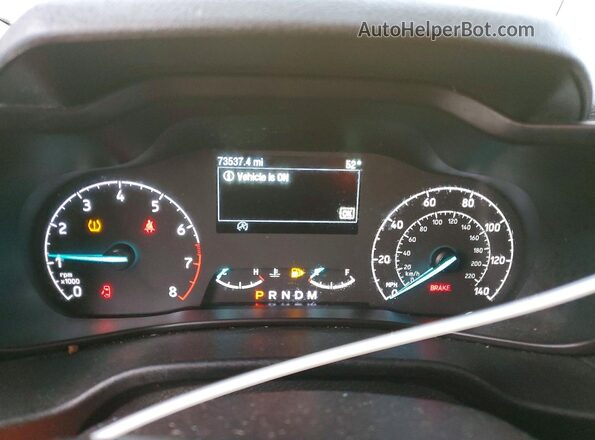 NM0LS7E2XK1430588 2019 FORD TRANSIT Yellow Սարքավորումների վահանակի տեսք