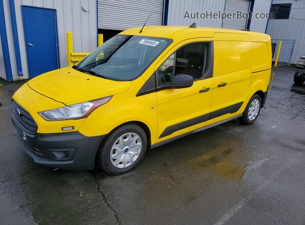 NM0LS7E2XK1430588 2019 FORD TRANSIT Yellow Առջևի ձախ երեք քառորդ տեսարան