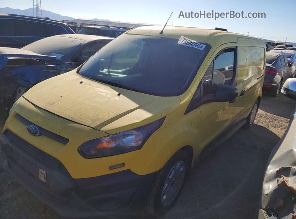 NM0LS7E71J1374759 2018 FORD TRANSIT Желтый Передняя левая четверть
