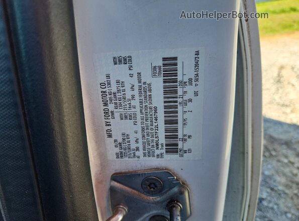 NM0LS7F22L1467960 2020 FORD TRANSIT White VIN կոդի պիտակի տեսք