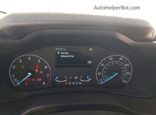 NM0LS7S29N1506584 2022 FORD TRANSIT Белый Вид щитка приборов