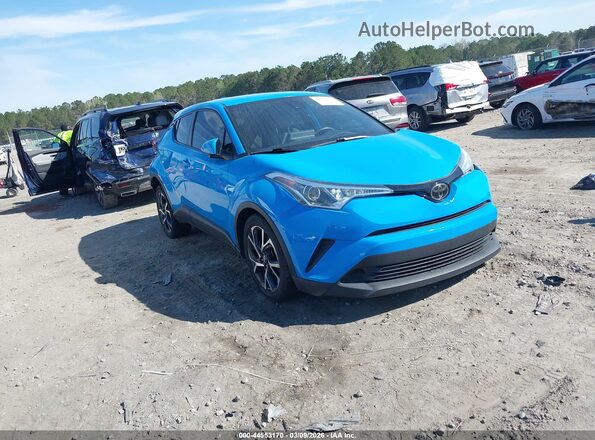 NMTKHMBX8KR072002 2019 TOYOTA LE Blue Przód prawy