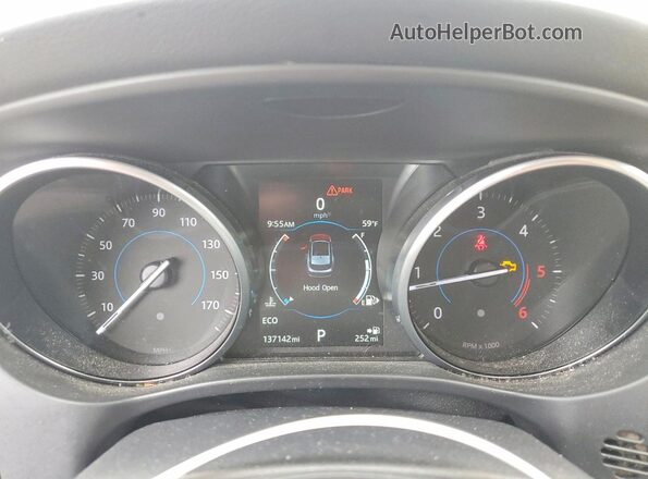 SADCJ2BN3HA492791 2017 JAGUAR F-PACE Blue Вид щитка приладів