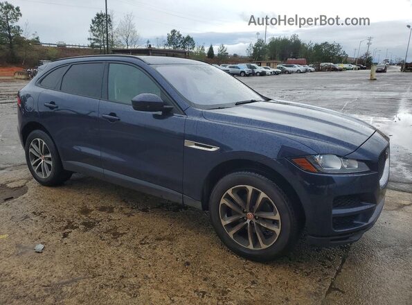 SADCJ2BN3HA492791 2017 JAGUAR F-PACE Blue Передня права чверть
