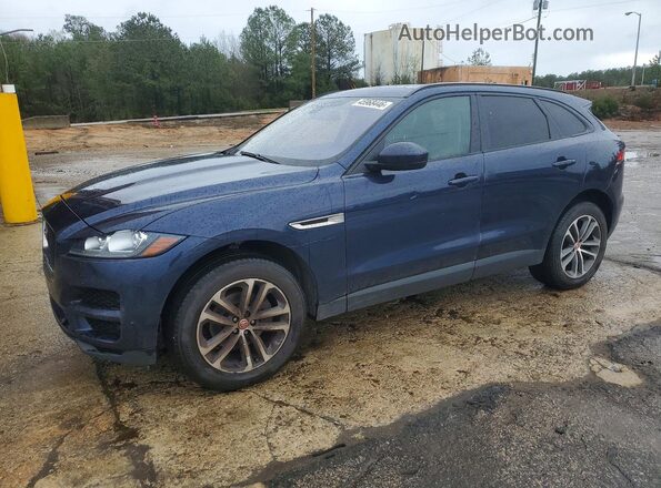 SADCJ2BN3HA492791 2017 JAGUAR F-PACE Blue Передня ліва чверть