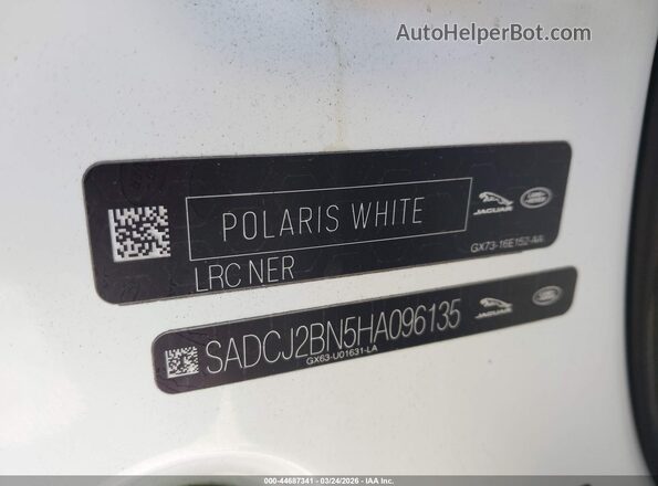 SADCJ2BN5HA096135 2017 JAGUAR F-PACE White Engine compartment view