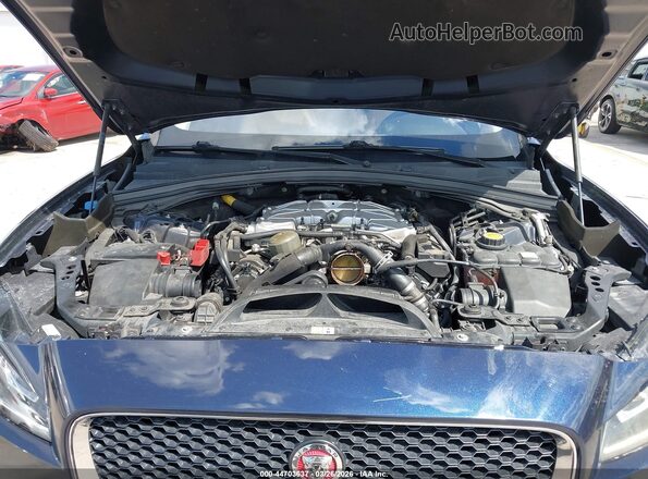 SADCJ2BV0HA886149 2017 JAGUAR F-PACE Blue უკანა ხედი