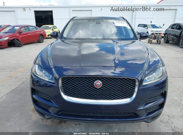 SADCJ2BV0HA886149 2017 JAGUAR F-PACE Blue უკანა სალონის ხედი