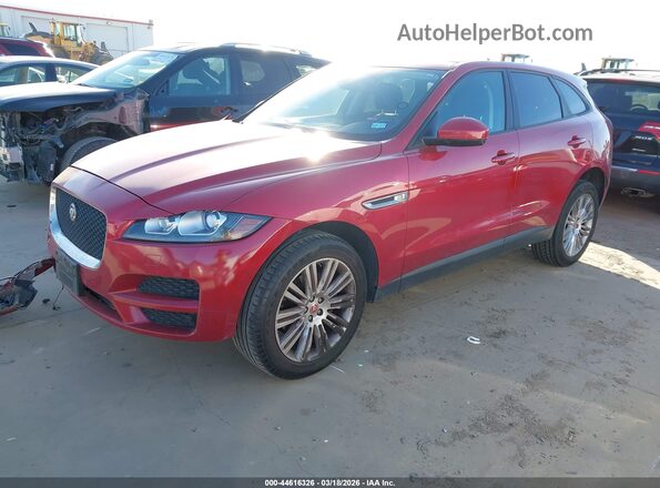 SADCJ2BV1HA067196 2017 JAGUAR F-PACE Бордовый Передняя левая четверть