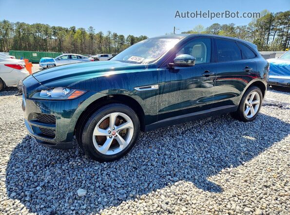 SADCJ2BV4HA059013 2017 JAGUAR F-PACE Зеленый Передняя левая четверть