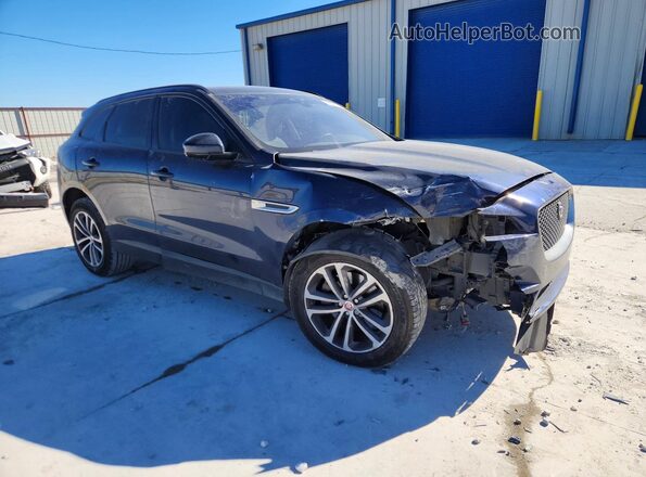SADCJ2BV6HA071972 2017 JAGUAR F-PACE Blue Delantero derecho