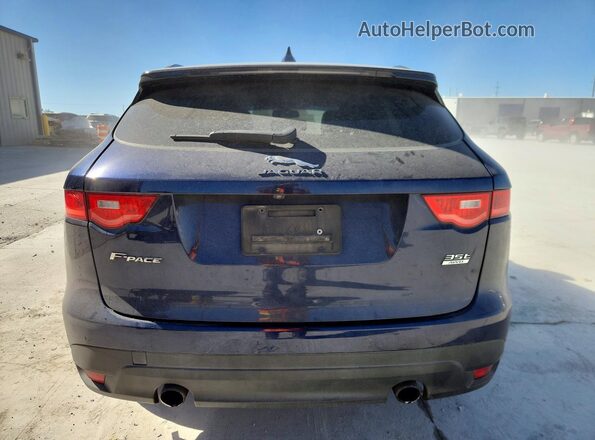 SADCJ2BV6HA071972 2017 JAGUAR F-PACE Blue Vista trasera
