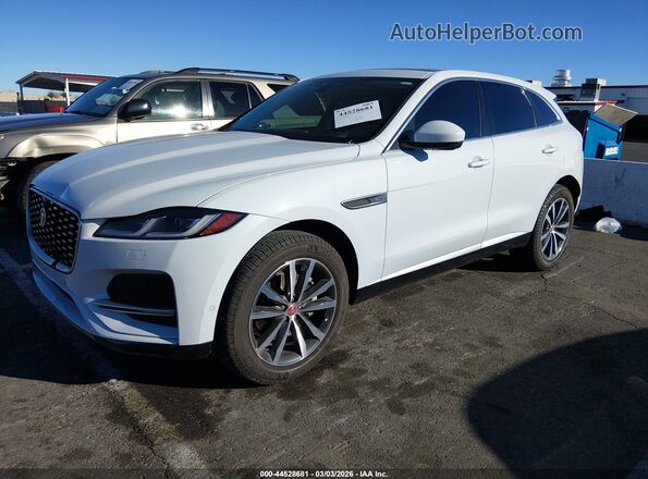 SADCJ2EX0MA680918 2021 JAGUAR F-PACE White Vista tres cuartos delantera izquierda