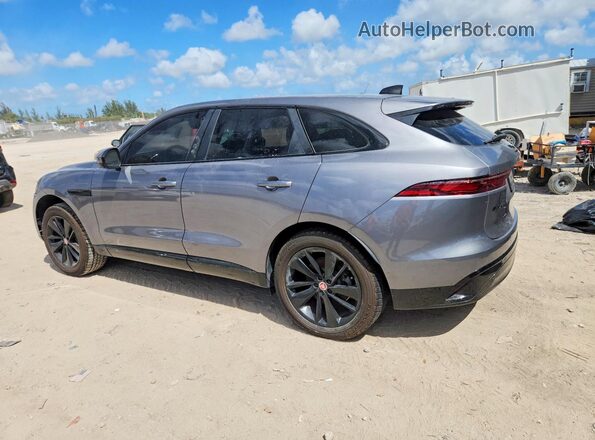 SADCJ2EX3NA699447 2022 JAGUAR F-PACE Gray Задня ліва чверть