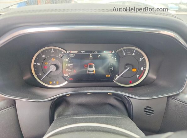 SADCJ2EX3NA699447 2022 JAGUAR F-PACE Gray Вид щитка приладів