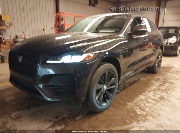 SADCJ2EX7PA716012 2023 JAGUAR F-PACE Black Առջևի ձախ երեք քառորդ տեսարան