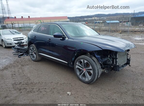 SADCJ2EX7PA716091 2023 JAGUAR F-PACE Blue Панорамний вид салону 360°