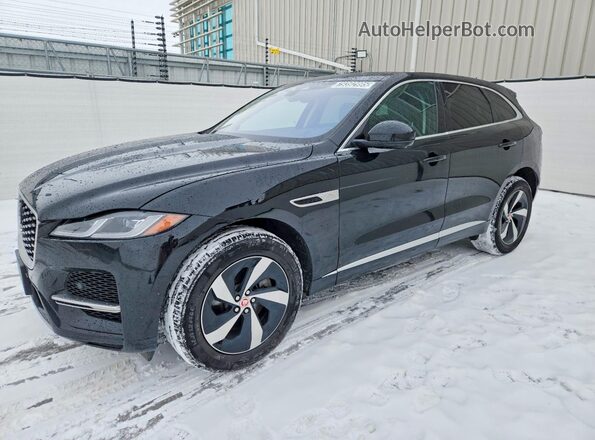 SADCJ2EX9MA682313 2021 JAGUAR F-PACE Black Передня ліва чверть