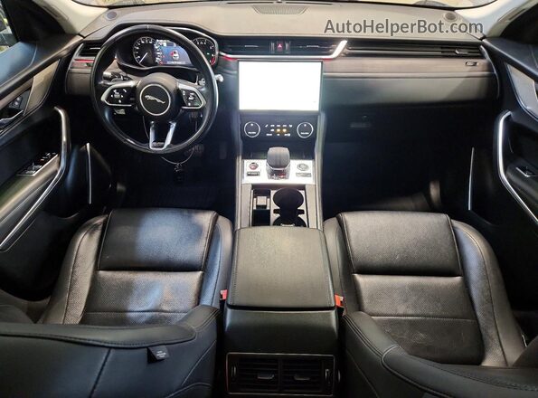 SADCJ2EX9MA682313 2021 JAGUAR F-PACE Black Вид панелі приладів