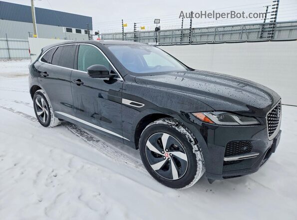 SADCJ2EX9MA682313 2021 JAGUAR F-PACE Black Передня права чверть
